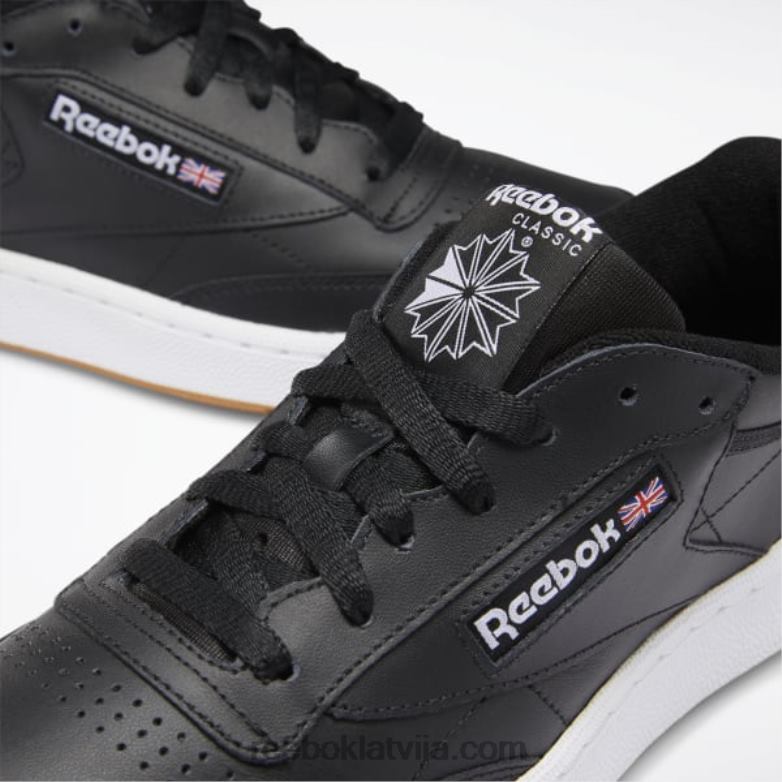 club c 85 vīriešu apavi0T4641152 Reebok melns/balts/gumija