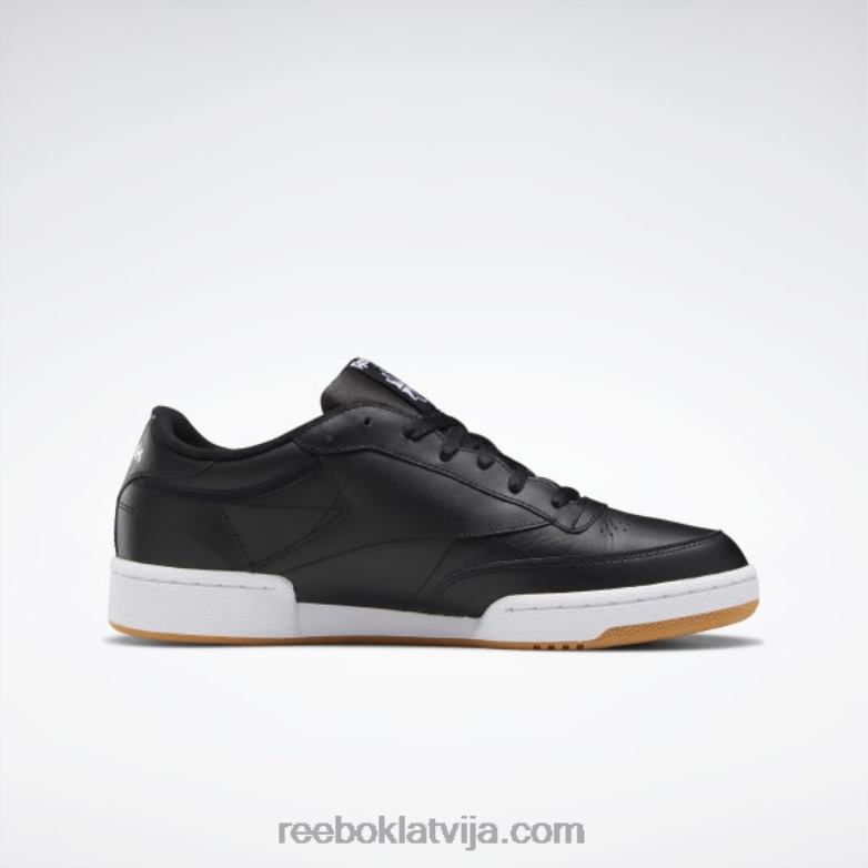 club c 85 vīriešu apavi0T4641152 Reebok melns/balts/gumija