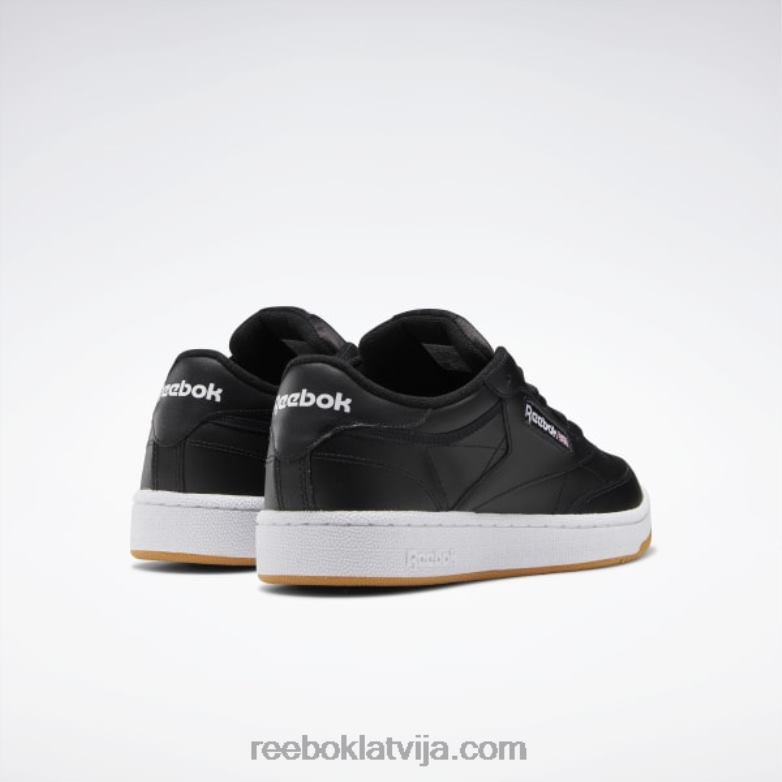 club c 85 vīriešu apavi0T4641152 Reebok melns/balts/gumija