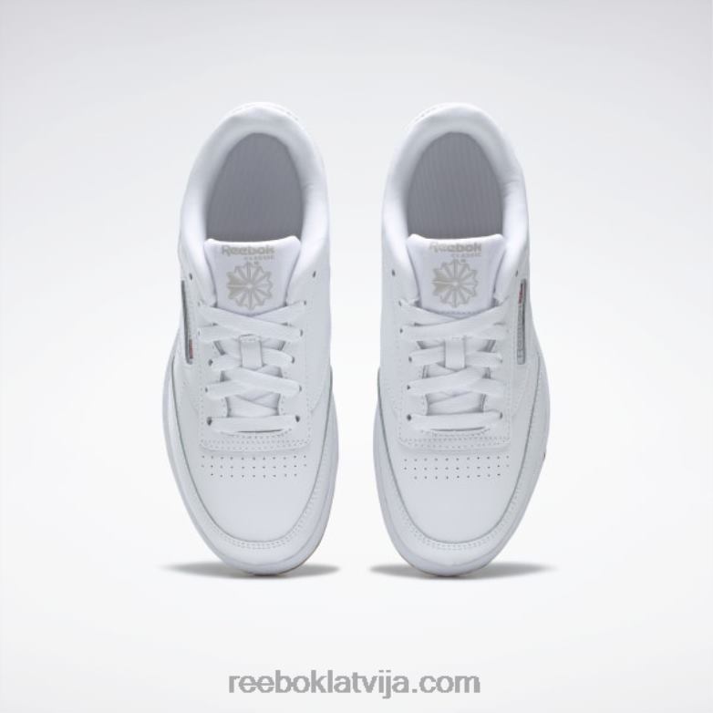 club c apavi - vidusskola bērni 0T4641391 Reebok balts/gumija