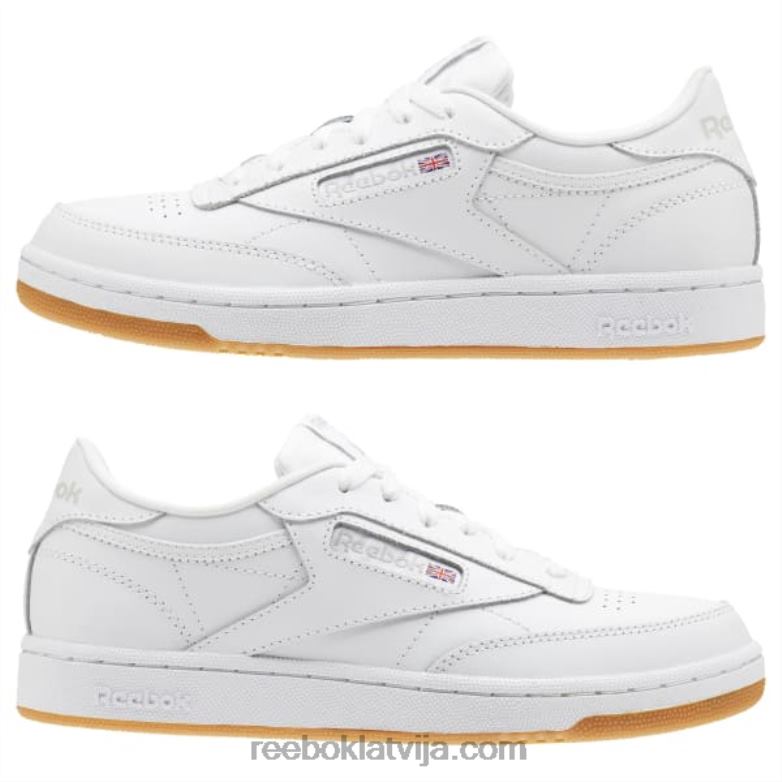 club c apavi - vidusskola bērni 0T4641391 Reebok balts/gumija