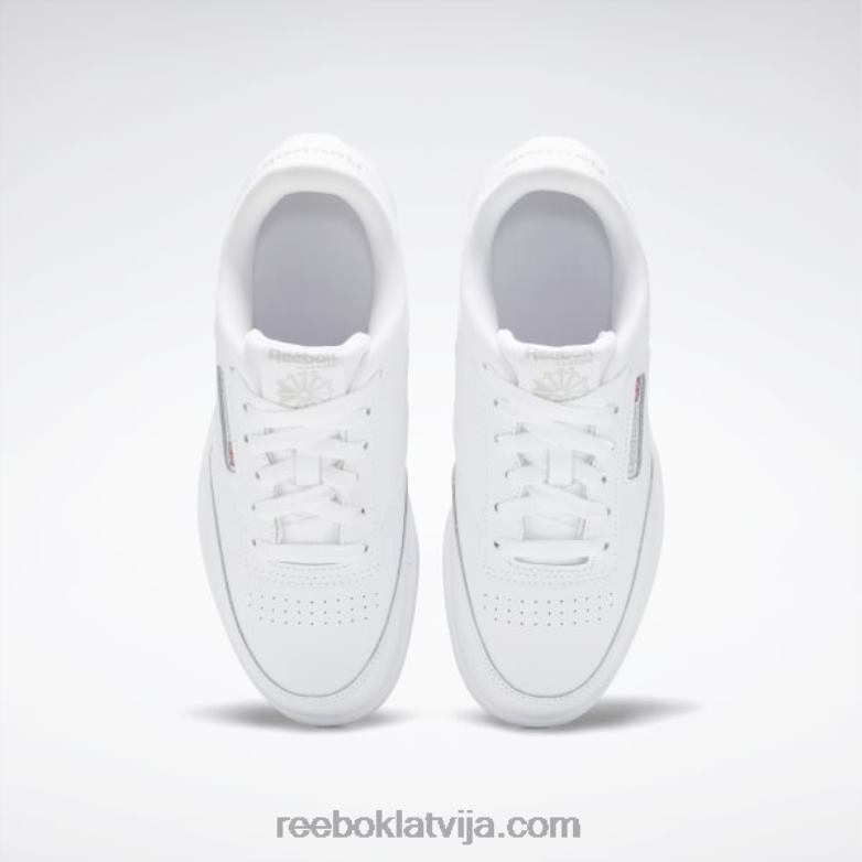 club c apavi - vidusskola bērni 0T4641394 Reebok balts/caurspīdīgi pelēks