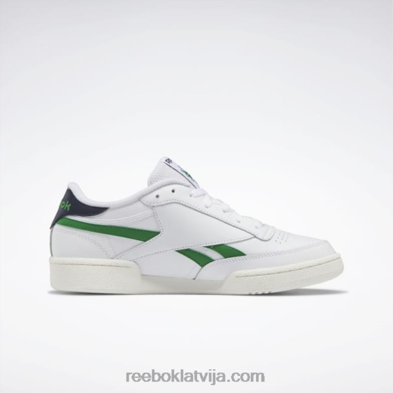 club c atriebības kurpes0T464198 Reebok ftwr white/glen green/vector navy