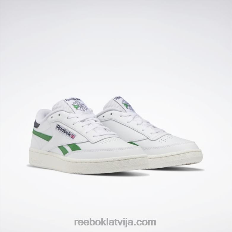 club c atriebības kurpes0T464198 Reebok ftwr white/glen green/vector navy