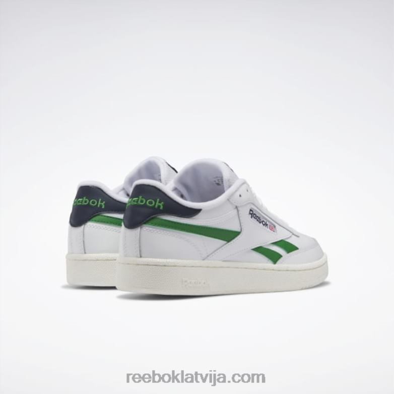 club c atriebības kurpes0T464198 Reebok ftwr white/glen green/vector navy