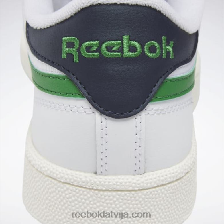 club c atriebības kurpes0T464198 Reebok ftwr white/glen green/vector navy