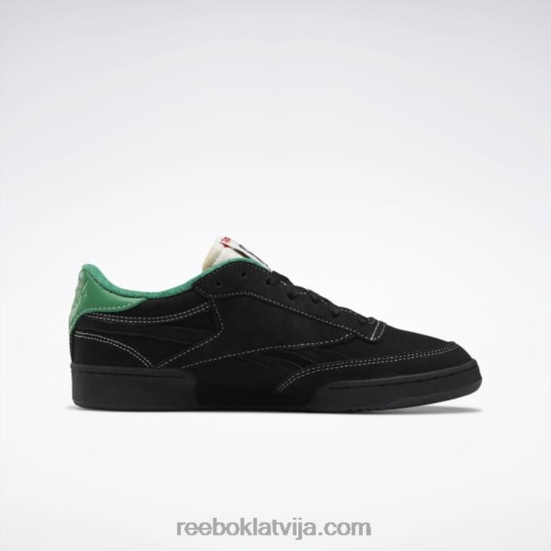club c atriebības kurpes0T464323 Reebok kodols melns/krīts/zaļš