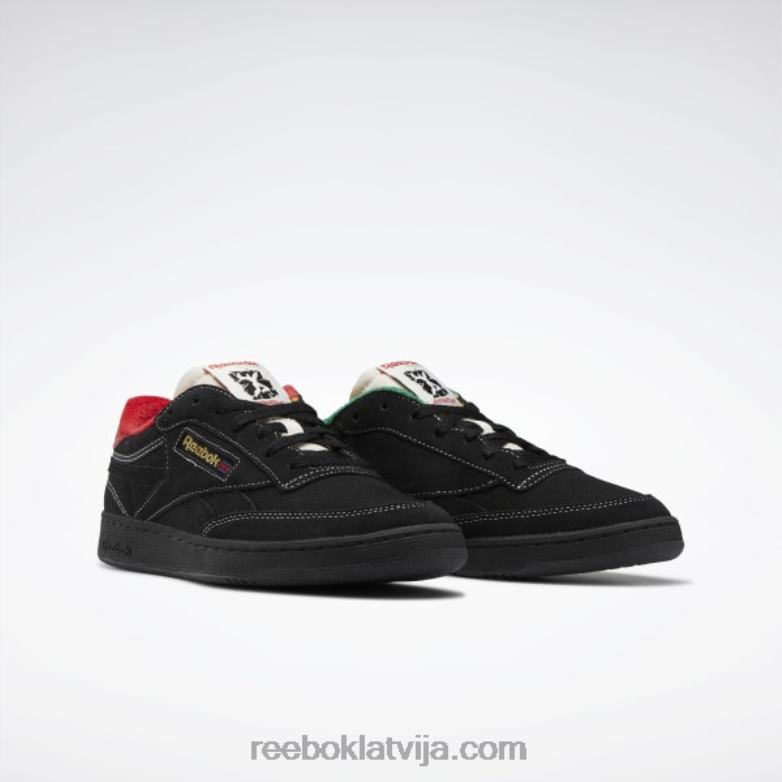 club c atriebības kurpes0T464323 Reebok kodols melns/krīts/zaļš