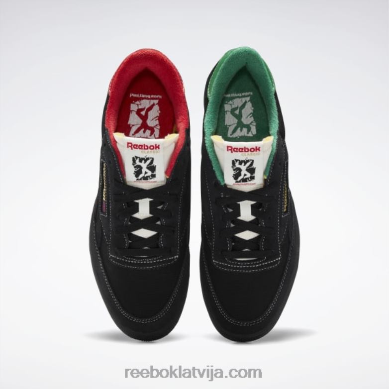 club c atriebības kurpes0T464323 Reebok kodols melns/krīts/zaļš