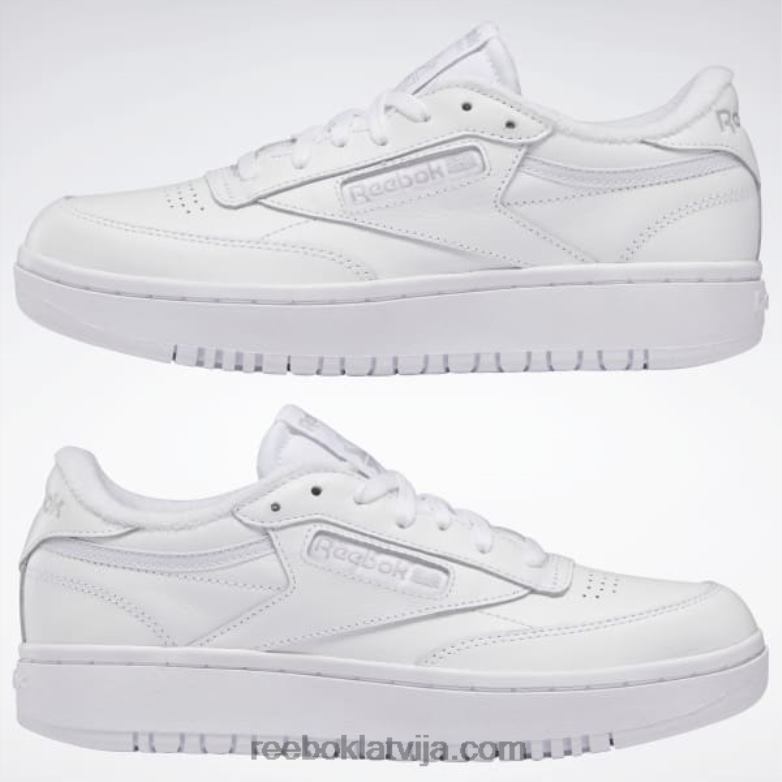 club c dubultās kurpes sievietes 0T4647 Reebok ftwr balts/auksti pelēks 2