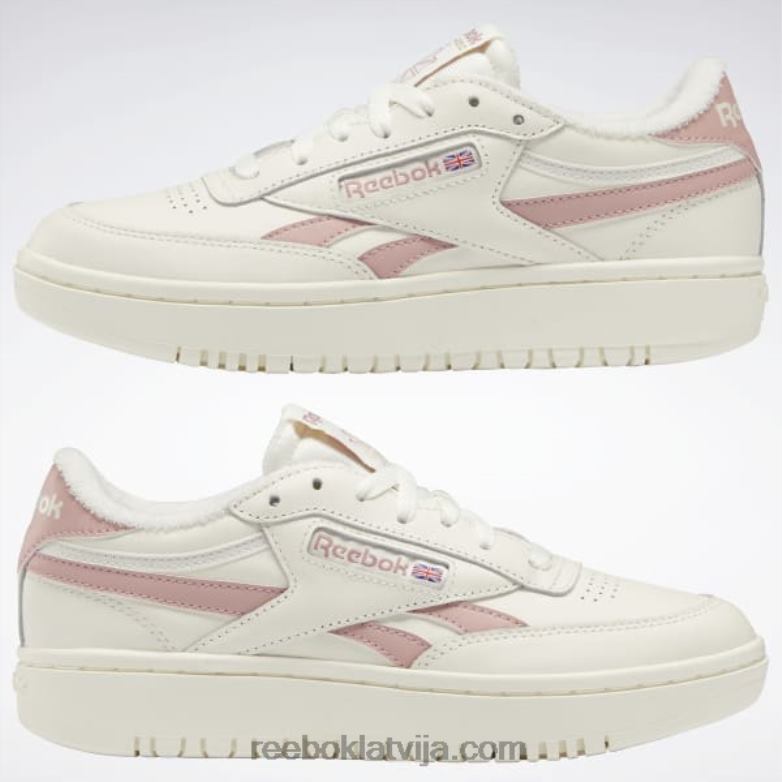 club c dubultās sieviešu kurpes0T4649 Reebok krīta/dūmu roze
