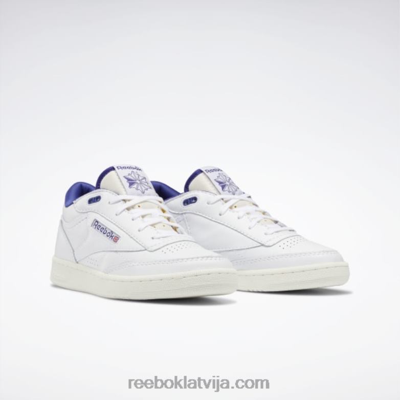 club c mid ii vintage kurpes0T464546 Reebok ftwr balts/krīts/trekns violets