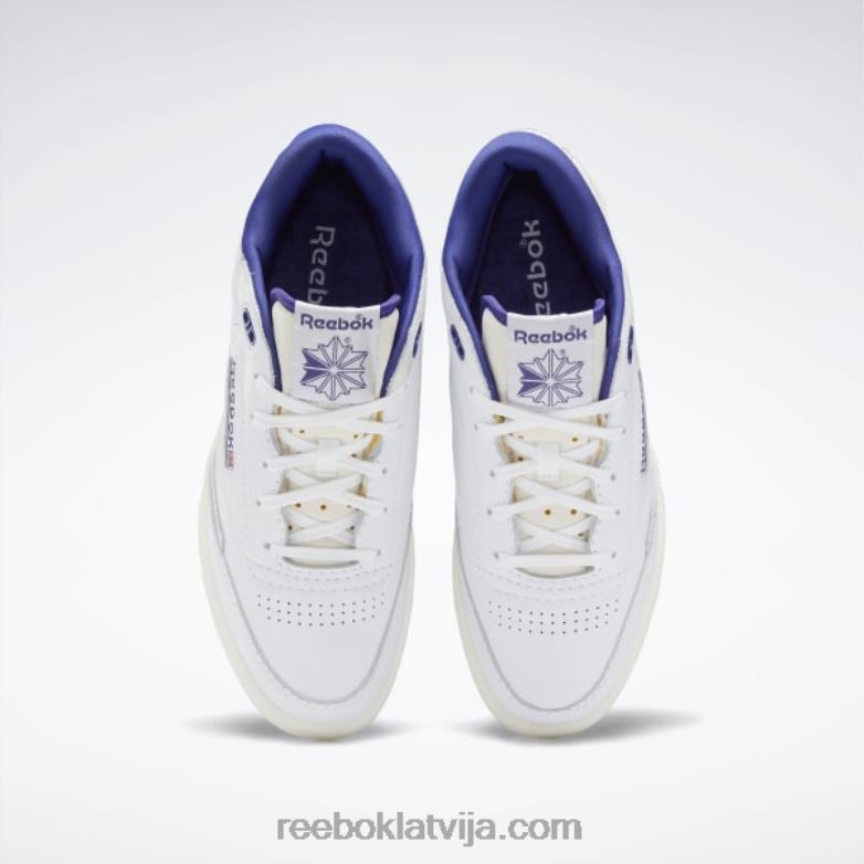 club c mid ii vintage kurpes0T464546 Reebok ftwr balts/krīts/trekns violets