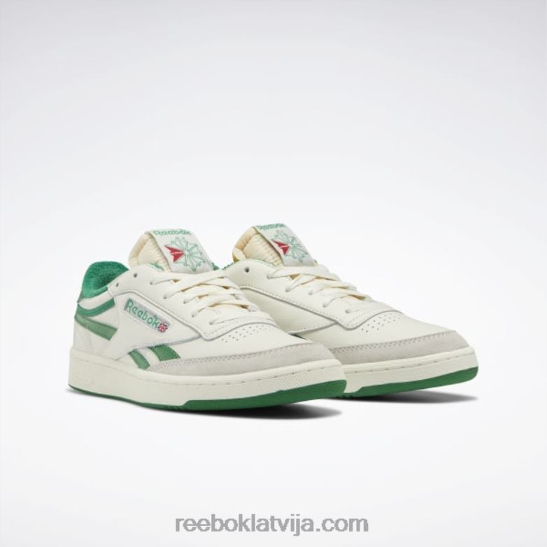 club c revenge vintage vīriešu apavi0T4641043 Reebok krīts/papīrs balts/glenzaļš