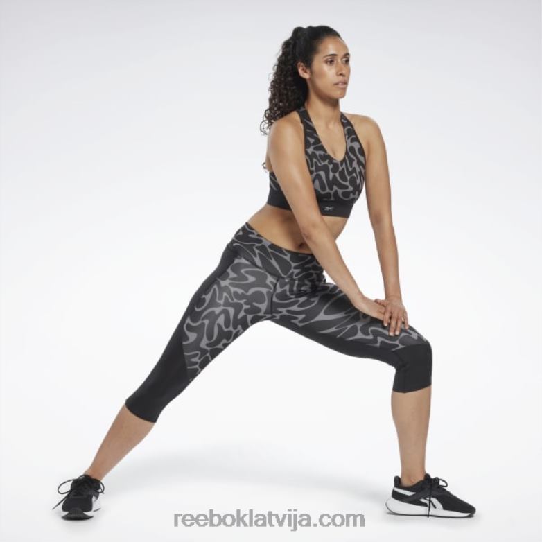darbojas apdrukātas capri zeķubikses0T464733 Reebok melns