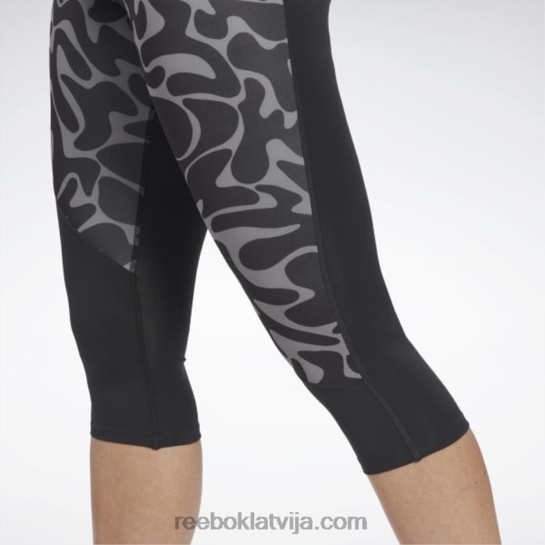 darbojas apdrukātas capri zeķubikses0T464733 Reebok melns