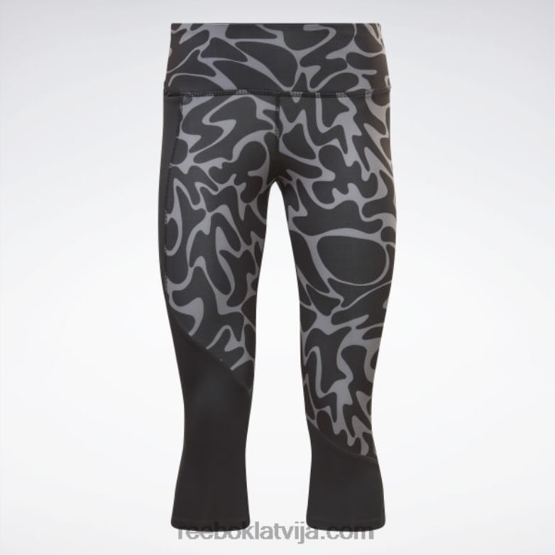 darbojas apdrukātas capri zeķubikses0T464733 Reebok melns