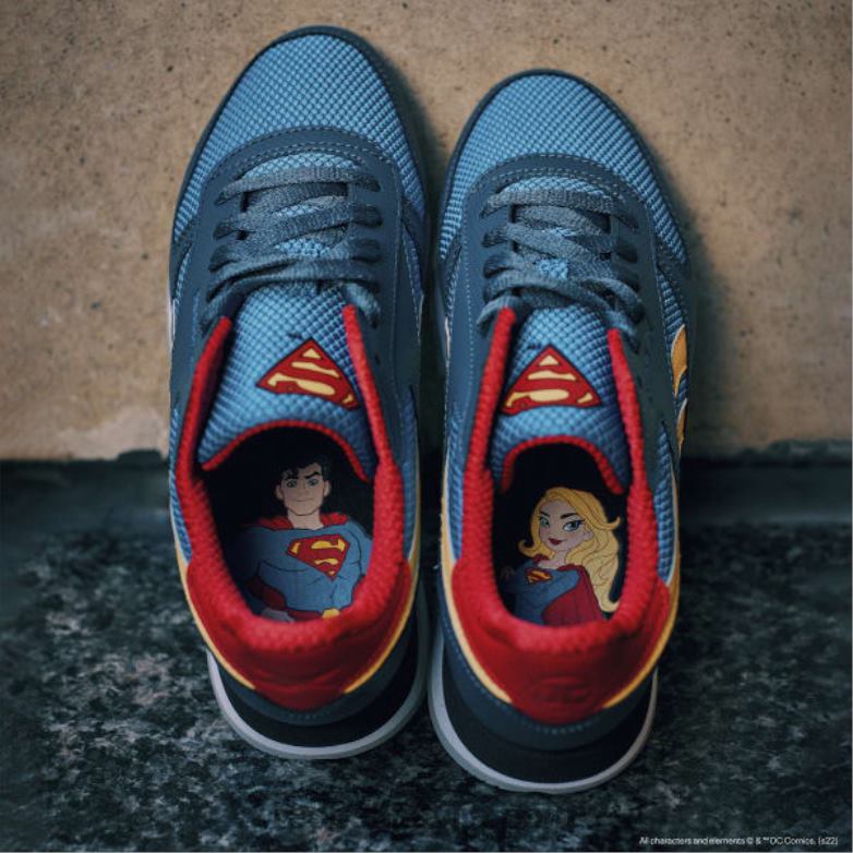 dc klasiskās ādas apavi - klases skola bērni 0T4641390 Reebok optimistisks zils/sarkans/miglains dzeltens