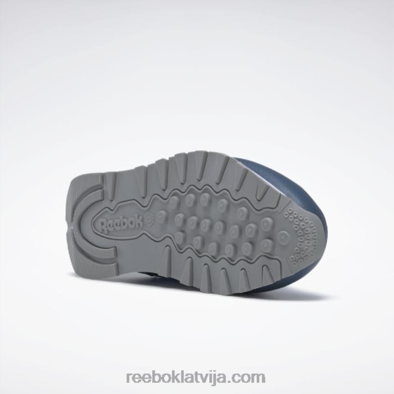 dc klasiskās ādas apavi - klases skola bērni 0T4641390 Reebok optimistisks zils/sarkans/miglains dzeltens