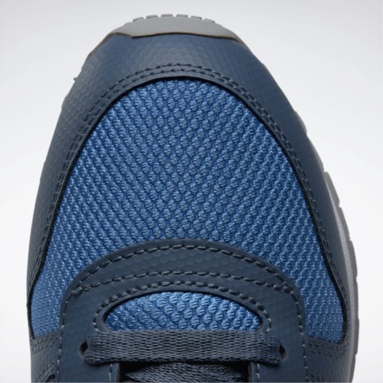 dc klasiskās ādas apavi - klases skola bērni 0T4641390 Reebok optimistisks zils/sarkans/miglains dzeltens