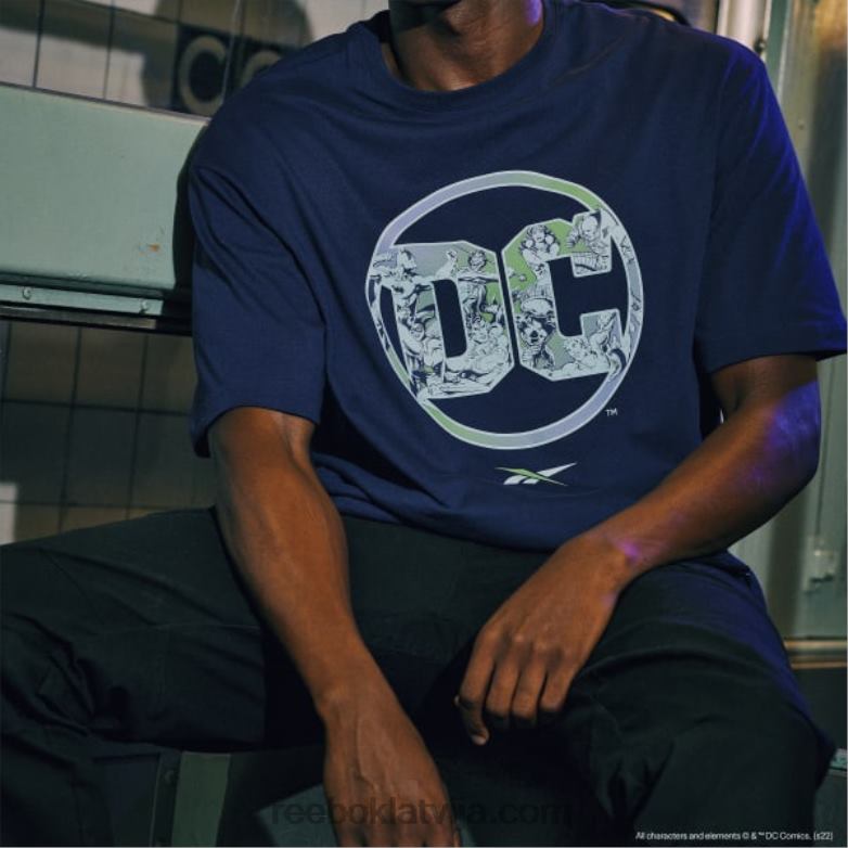 dc x logo t-krekls0T464409 Reebok tumša orhideja