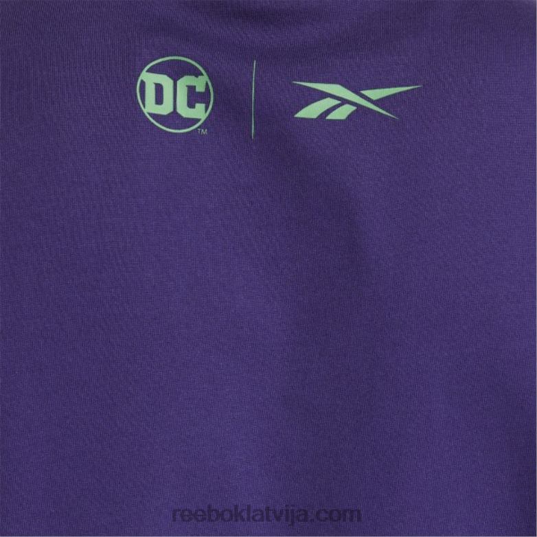 dc x logo t-krekls0T464409 Reebok tumša orhideja