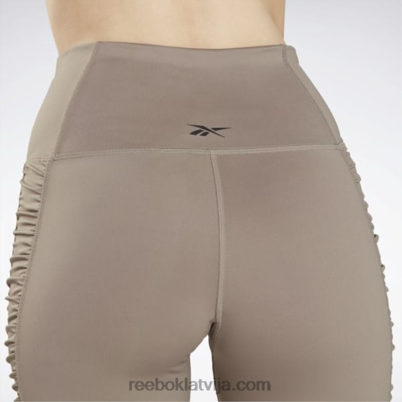 drosmīgas zeķubikses ar augstu vidukli sievietes 0T464892 Reebok laukakmens pelēks