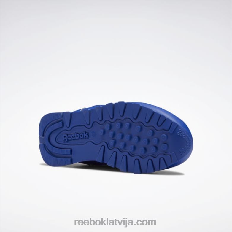 dzīvnieku observatorija klasiskās ādas apavi - pirmsskolas bērni 0T4641395 Reebok kobalta/violetas prasmes/saules skābe dzeltena