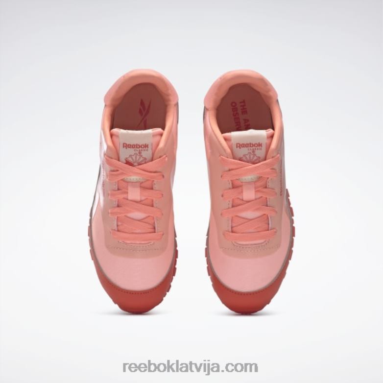 dzīvnieku observatorija klasiskās ādas apavi - pirmsskolas bērni 0T4641426 Reebok sacīkšu sarkana/saules skābe dzeltena