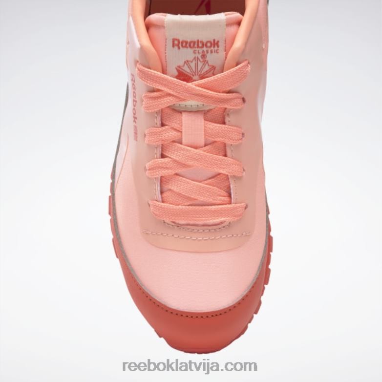 dzīvnieku observatorija klasiskās ādas apavi - pirmsskolas bērni 0T4641426 Reebok sacīkšu sarkana/saules skābe dzeltena