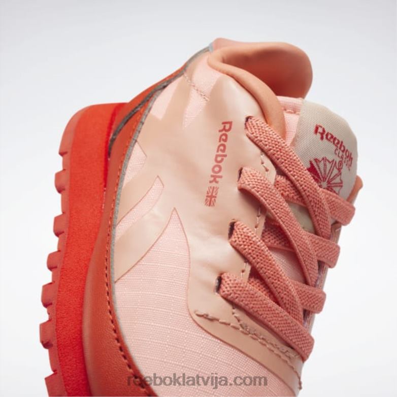 dzīvnieku observatorija klasiskās ādas kurpes - toddler bērni 0T4641401 Reebok sacīkšu sarkana/saules skābe dzeltena