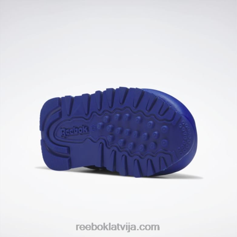dzīvnieku observatorija klasiskās ādas kurpes - toddler bērni 0T4641406 Reebok kobalta/violetas prasmes/saules skābe dzeltena