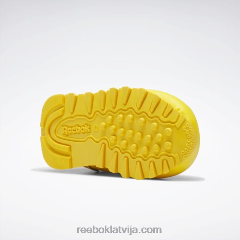 dzīvnieku observatorija klasiskās ādas kurpes - toddler bērni 0T4641430 Reebok vienmēr dzeltens/sacīkšu sarkans