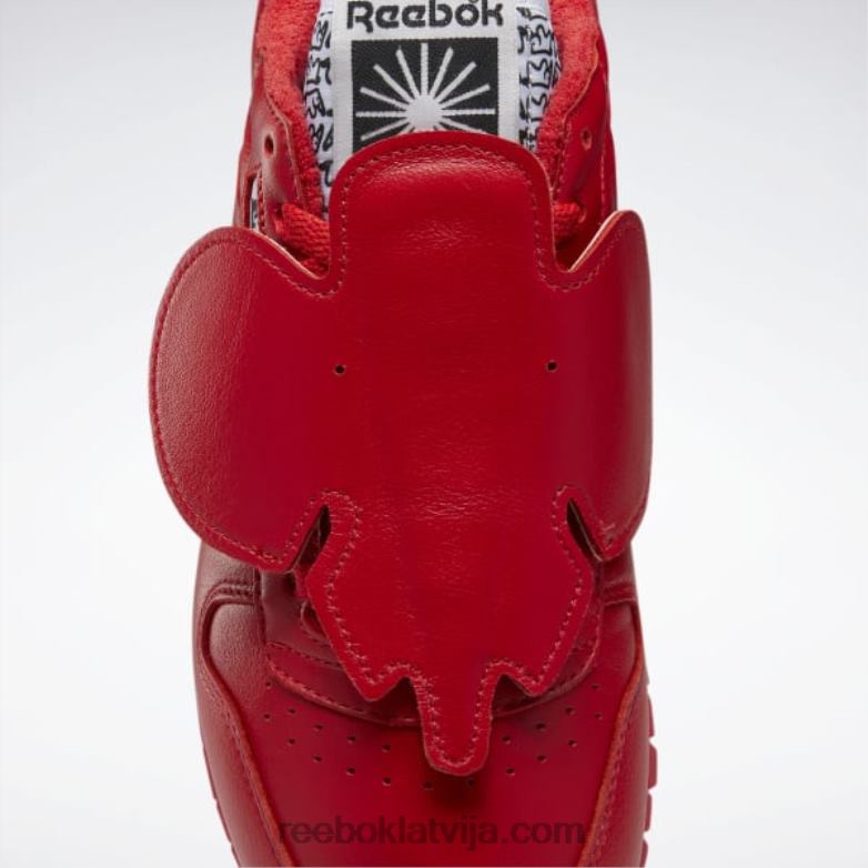 eames klasiskās ādas kurpes0T464486 Reebok vektors sarkans/melns kodols