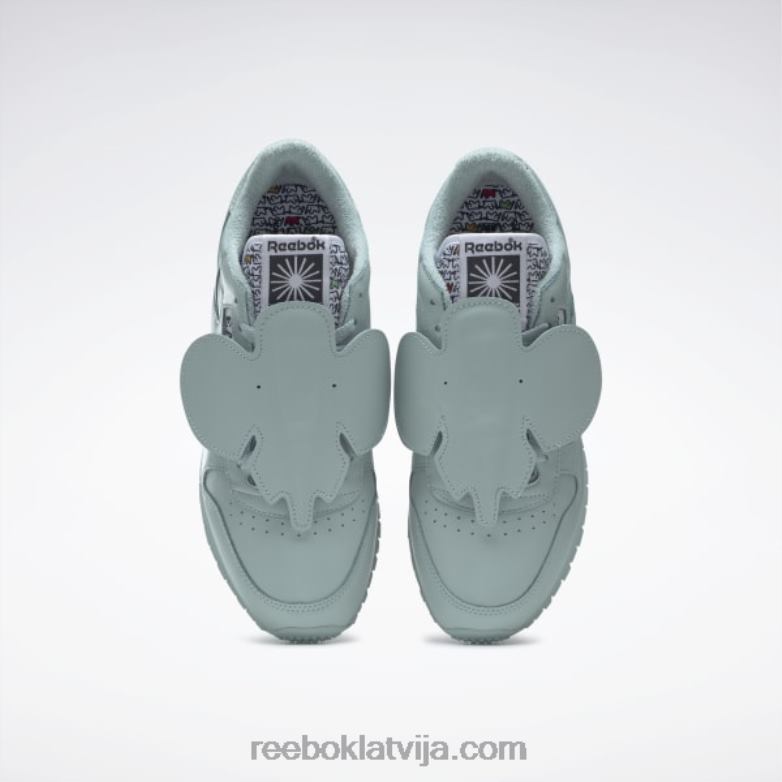 eames klasiskās ādas kurpes0T464548 Reebok piejūras pelēks/melns kodols