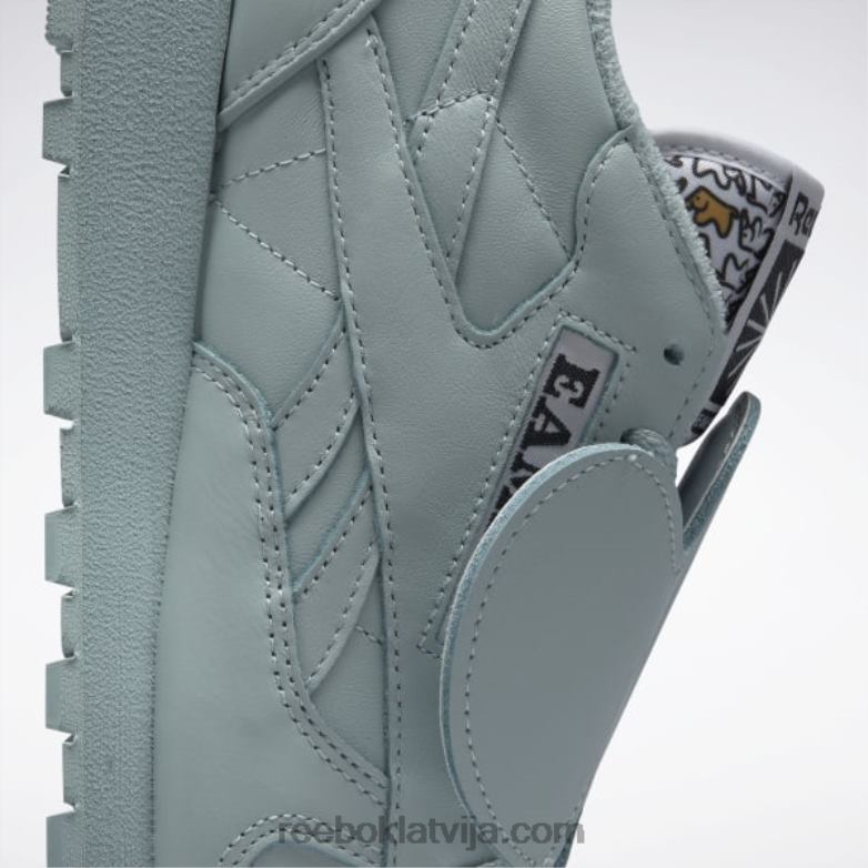 eames klasiskās ādas kurpes0T464548 Reebok piejūras pelēks/melns kodols