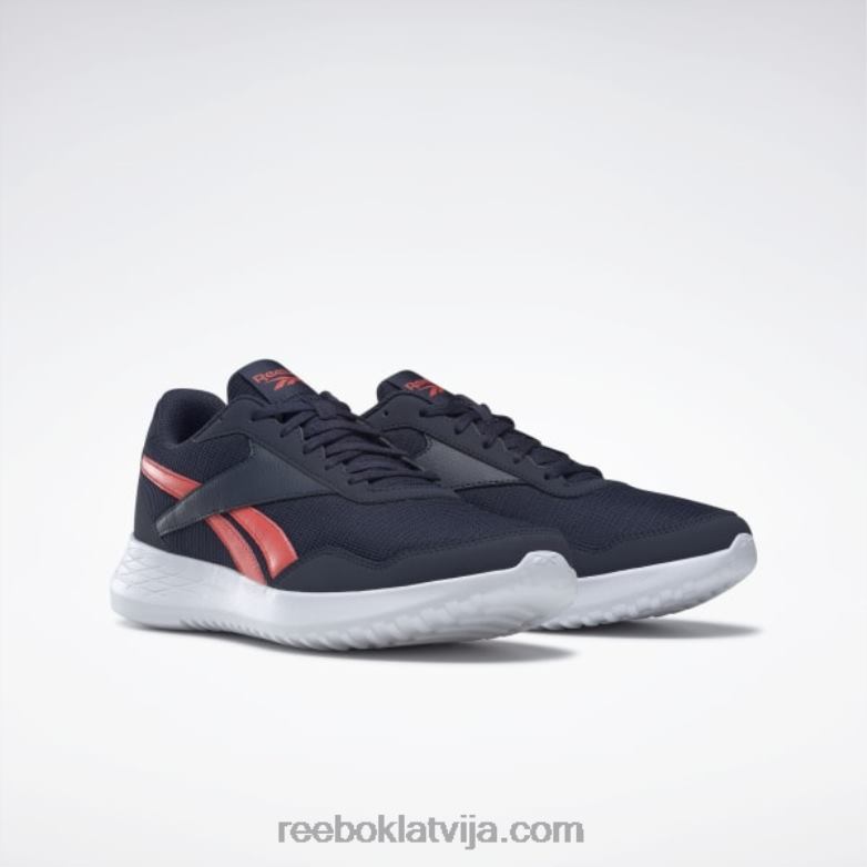 energen lite vīriešu skriešanas apavi0T4641084 Reebok vektors navy/semi orange flare/ftwr balts