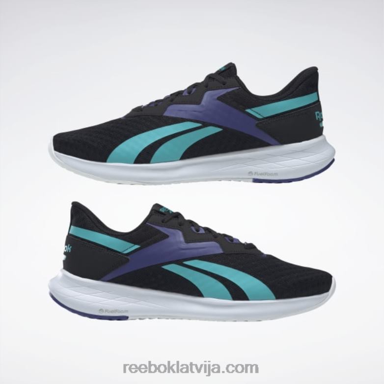 energen plus 2 vīriešu skriešanas apavi0T4641234 Reebok kodols melns/klasisks zilgans/trekns violets