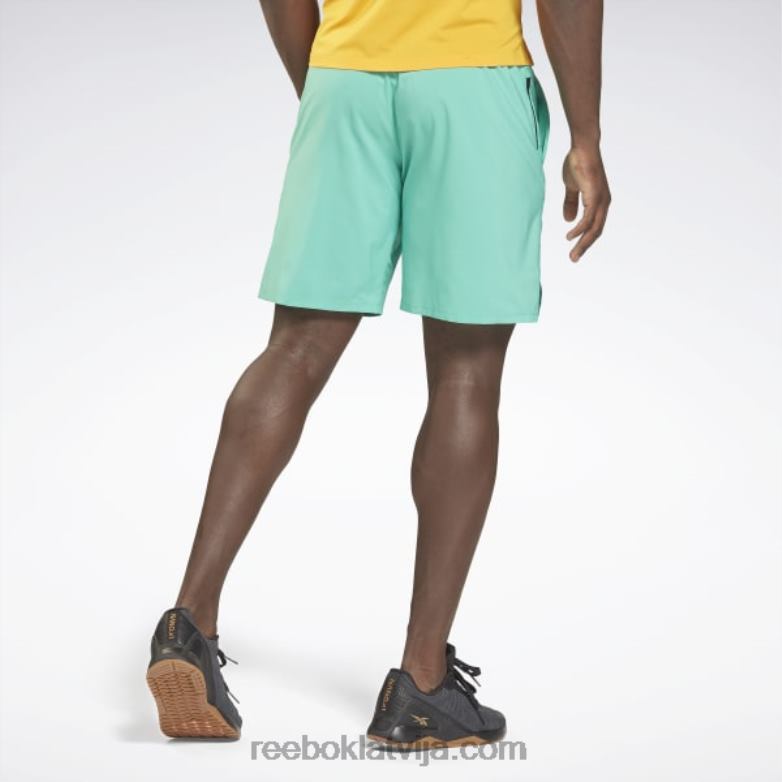 episki viegli grafiski šorti vīriešiem 0T4641349 Reebok nākotnes zilganzaļa