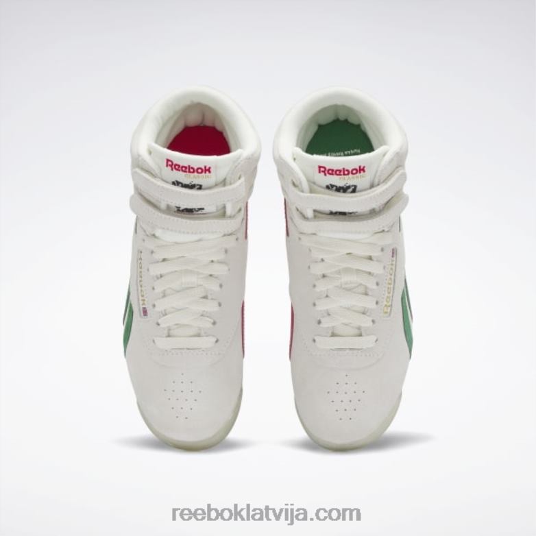 f/s hi sieviešu apavi0T464317 Reebok krīts/vektorsarkans/glenzaļš