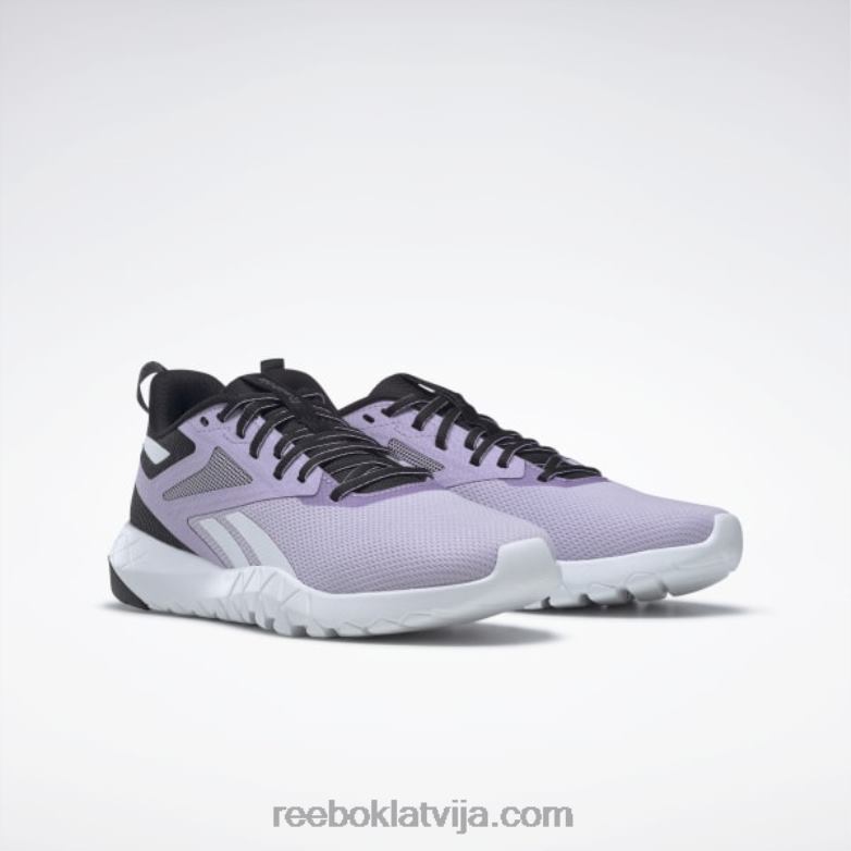 flexagon force 4 sieviešu treniņu apavi0T464215 Reebok core black/purple oasis/ftwr white