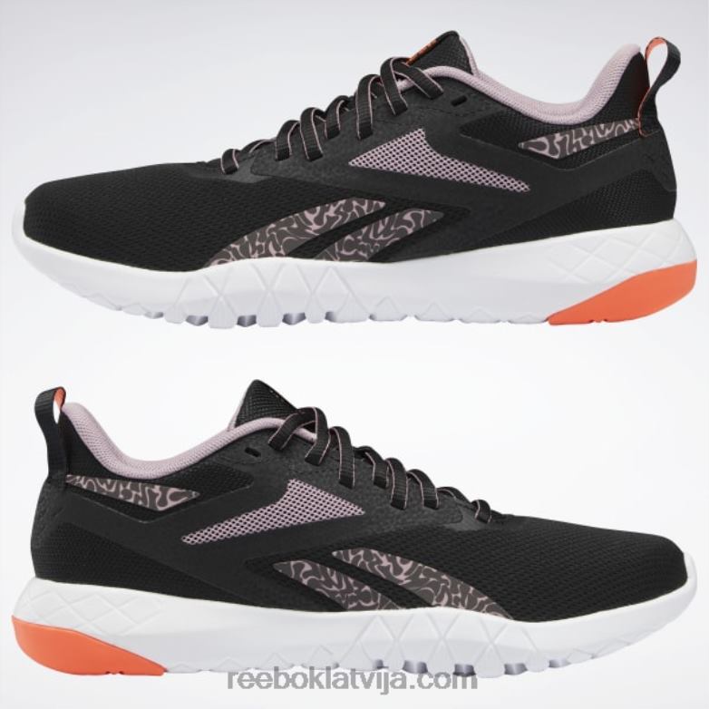 flexagon force 4 sieviešu treniņu apavi0T464254 Reebok kodols melns/uzpūsts ceriņu/oranžs uzliesmojums