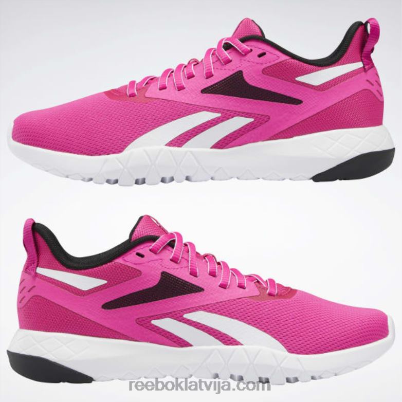 flexagon force 4 sieviešu treniņu apavi0T464341 Reebok lepni rozā/core black/ftwr white