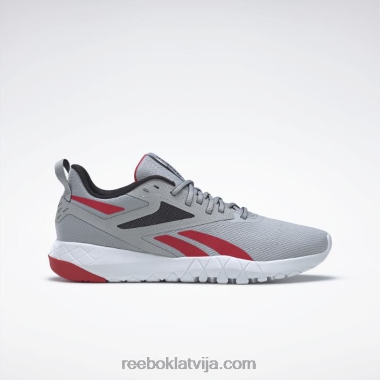 flexagon force 4 vīriešu treniņu apavi0T4641335 Reebok tīri pelēks 3/core melns/vektorsarkans