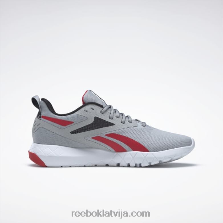flexagon force 4 vīriešu treniņu apavi0T4641335 Reebok tīri pelēks 3/core melns/vektorsarkans