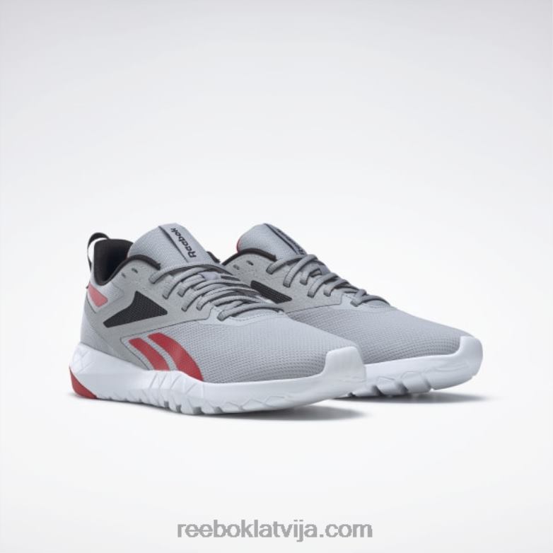 flexagon force 4 vīriešu treniņu apavi0T4641335 Reebok tīri pelēks 3/core melns/vektorsarkans