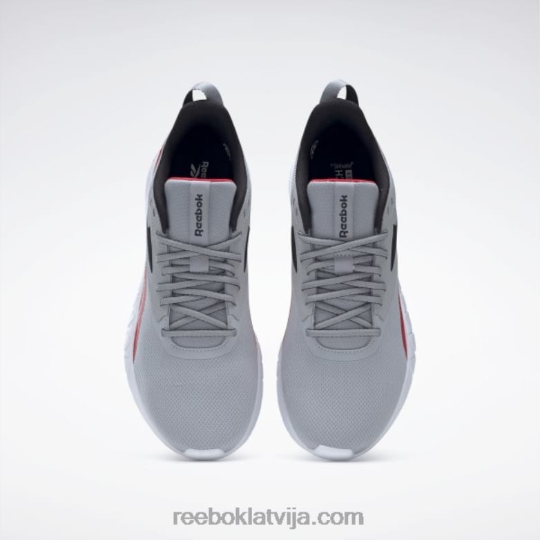 flexagon force 4 vīriešu treniņu apavi0T4641335 Reebok tīri pelēks 3/core melns/vektorsarkans