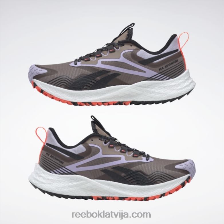 floatride energy 4 piedzīvojumu sieviešu skriešanas apavi0T464496 Reebok taupe/purple oasis/core black