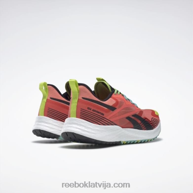 floatride energy 4 piedzīvojumu vīriešu skriešanas apavi0T4641120 Reebok daļēji oranžs uzliesmojums/uzpūsts ceriņš/skābi dzeltens