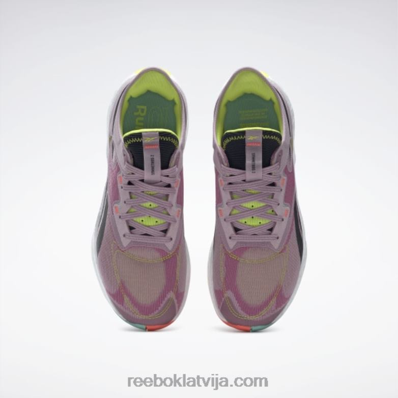 floatride energy symmetros 2 sieviešu skriešanas apavi0T464181 Reebok uzlieta ceriņi/skābi dzeltenā/daļēji klasiskā zilganzaļa